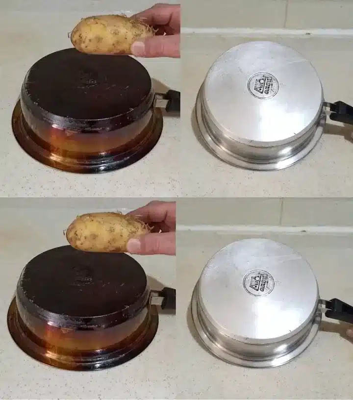 Learn how to clean the bottom of pots and pans so they look like new